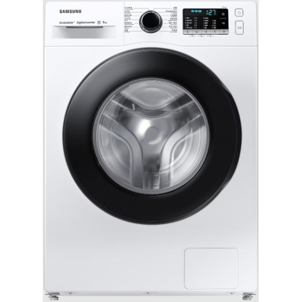 SAMSUNG 三星 WW80AGAS21AESH 8KG 1200轉 Slim 變頻前置式洗衣機：Ecobubble™泡泡淨、Hygiene Steam